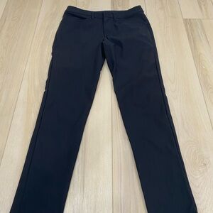 LULULEMON  Men's Black ABC Pants Sim Fit Warpstreme Stretch LM5AD9S Size 30
